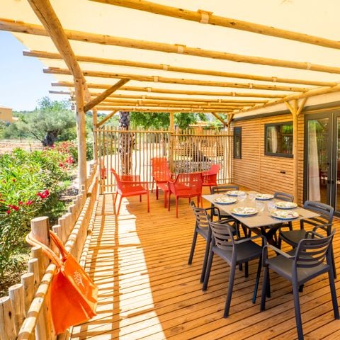 Stacaravan 6 personen - TROPISCHE TOSCANA - 35m² - 2 Slaapkamers
