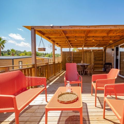 Stacaravan 6 personen - TROPISCHE TOSCANA GOUD - 36m² - 2 Slaapkamers