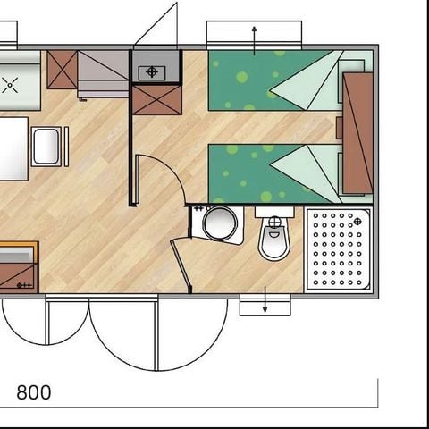 Stacaravan 4 personen - Stacaravan 4 personen