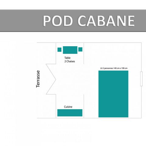 UNIEKE ACCOMMODATIE 2 personen - POD CABANE. ECO