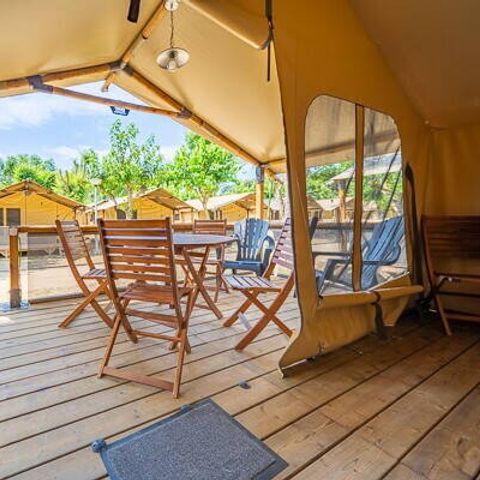 Tent 5 personen - Super Lodge Tent | 2 Slaapkamers | 4/5 Pers. | Geen badkamer