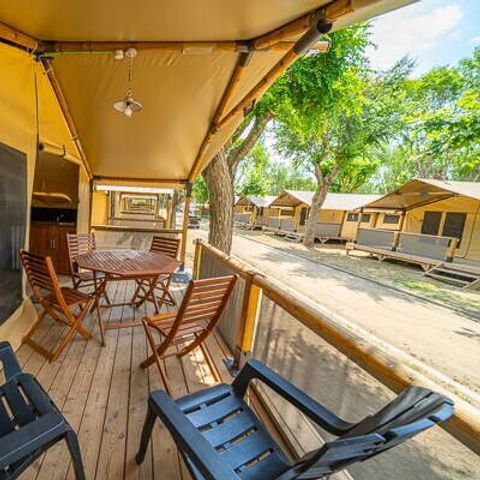 Tent 5 personen - Super Lodge Tent | 2 Slaapkamers | 4/5 Pers. | Geen badkamer