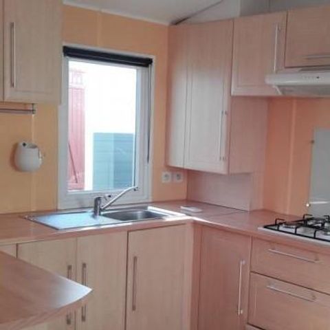 Stacaravan 6 personen - 3 slaapkamers + Airconditioning