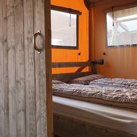 Safaritent 6 personen - Safari Lodge Tent | 3 Slaapkamers | 6 Pers. | Verhoogd terras | Airconditioning