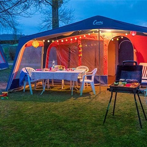 Glampingtent 5 personen - 2 slaapkamers | 4/5 personen | Zonder badkamer