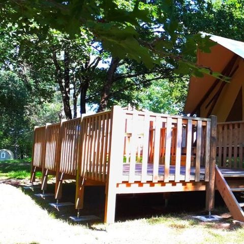 Tent 5 personen - Lodgetent - 40m² - 2 kamers