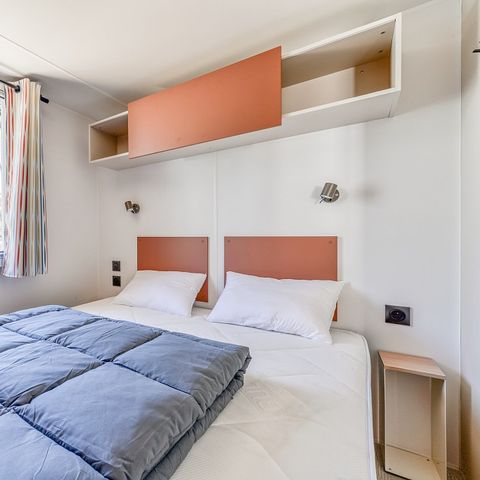 Stacaravan 6 personen - Premium | 3 slaapkamers | 6 pers. | Terras Lounge | Airconditioning | TV