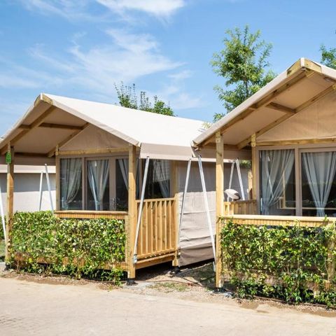 Tent van canvas en hout 2 personen - SAFARI TENT