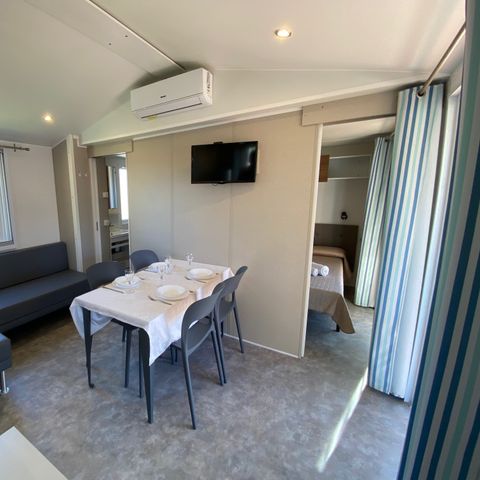 Stacaravan 4 personen - Deluxe eerste rij 1 badkamer