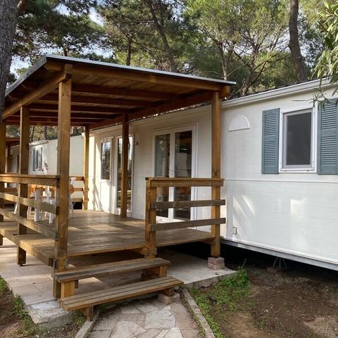 Stacaravan 4 personen - Deluxe Type B Dennenbosgebied