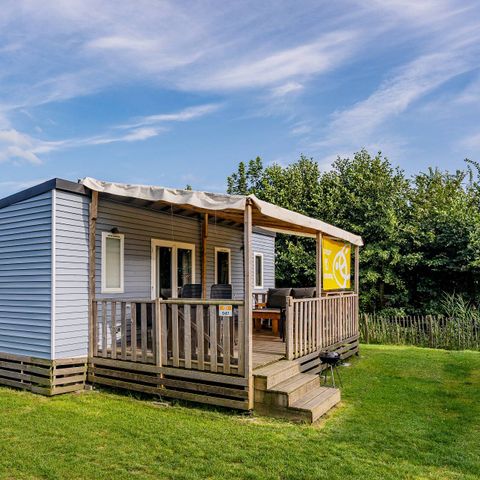 Stacaravan 6 personen -  Mobile-home | Comfort | 3 Slaapkamers | 6 Pers. | *Verhoogd terras* | 1 Badkamer | Air-con.