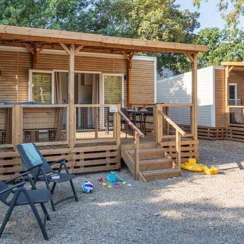 Stacaravan 6 personen - Mobile-home | Comfort | 3 Slaapkamers | 6 Pers. | Terras Lounge | Klimaat.