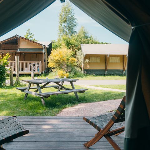 Safaritent 4 personen - Safari Cottage XS met privé sanitair