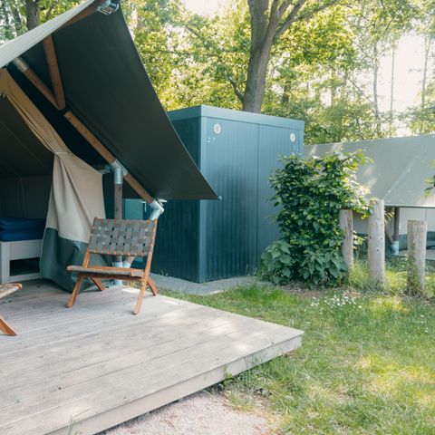 Safaritent 4 personen - Safari Cottage XS met privé sanitair