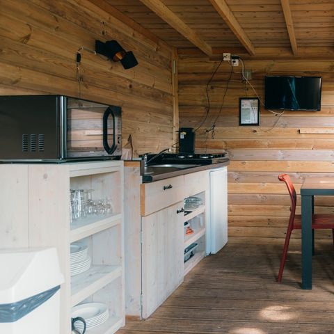 Safaritent 4 personen - Safari Cottage XS met privé sanitair