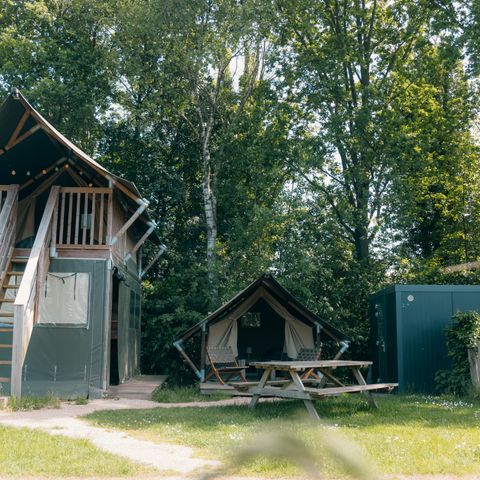Safaritent 4 personen - Safari Cottage XS met privé sanitair