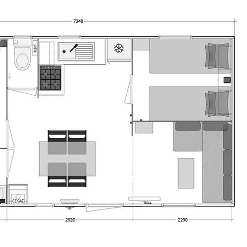 Stacaravan 6 personen - ERREKA