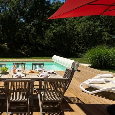  Villas La Clairière aux Chevreuils - Camping Landes - Afbeelding N°6