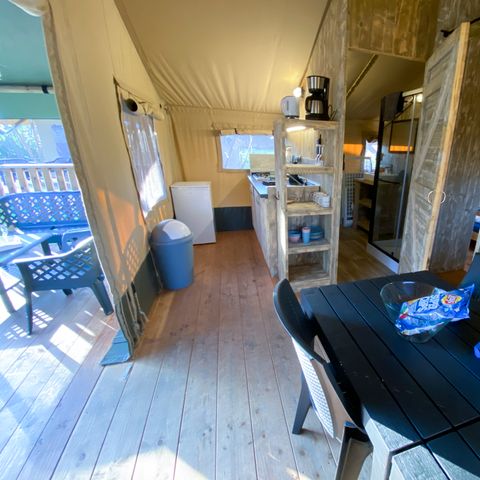Safaritent 4 personen - incl. sanitair