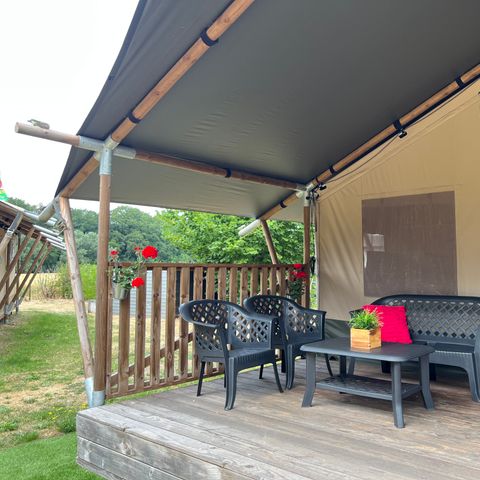 Safaritent 6 personen - incl. sanitair
