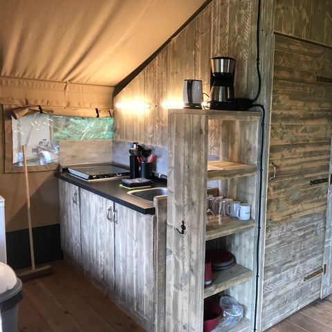 Safaritent 6 personen - incl. sanitair