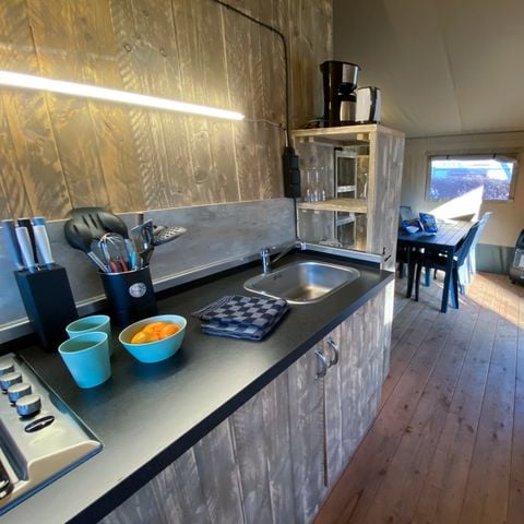 Safaritent 4 personen - incl. sanitair