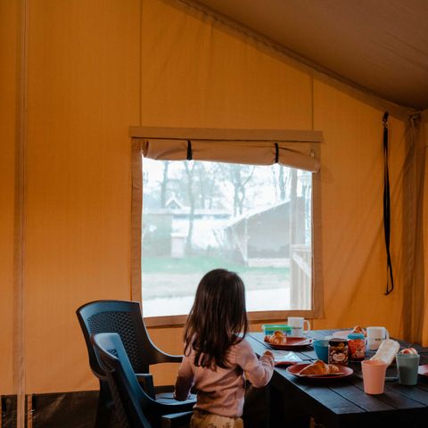 Safaritent 6 personen - incl. sanitair