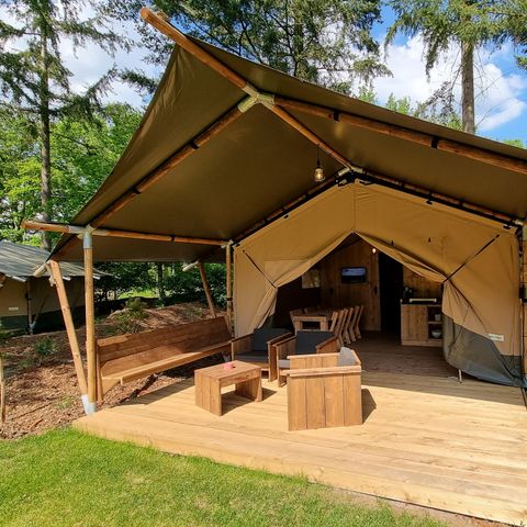 Safaritent 5 personen - incl. sanitair