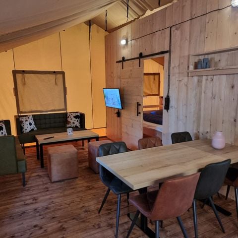 Safaritent 6 personen - Luxe incl. sanitair