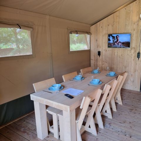 Safaritent 5 personen - incl. sanitair