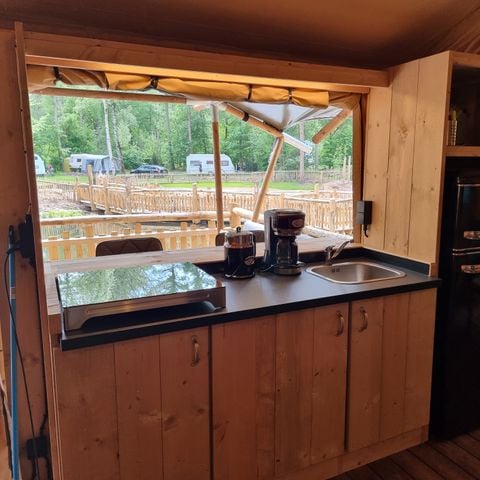 Safaritent 4 personen - Luxe incl. sanitair (MIVA)