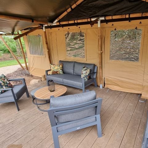 Safaritent 6 personen - Luxe incl. sanitair