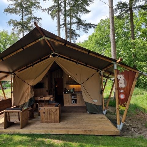 Safaritent 6 personen - incl. sanitair