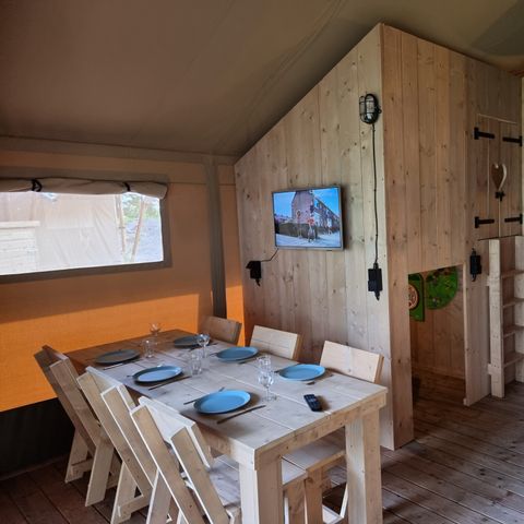 Safaritent 6 personen - incl. sanitair
