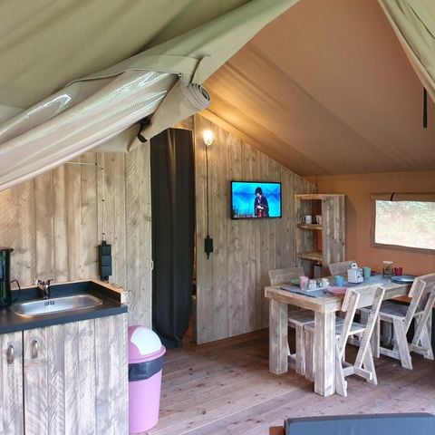 Safaritent 4 personen - incl. sanitair