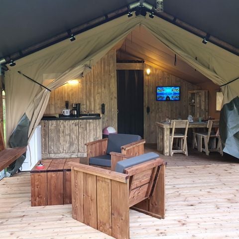 Safaritent 4 personen - incl. sanitair