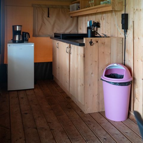 Safaritent 4 personen - incl. sanitair