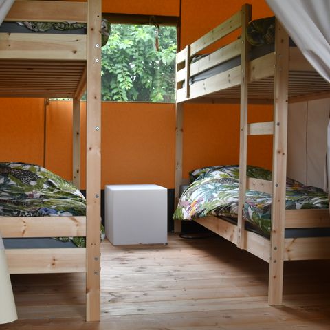 Safaritent 6 personen - incl. toilet
