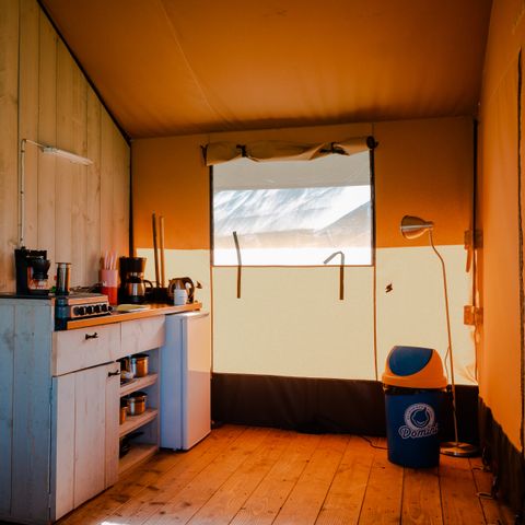 Safaritent 6 personen - incl. sanitair