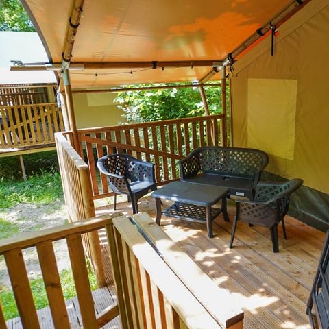 Safaritent 4 personen - incl. toilet