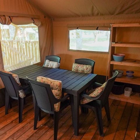 Safaritent 4 personen - incl. toilet