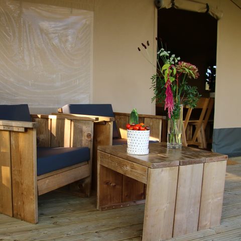 Safaritent 4 personen - incl sanitair