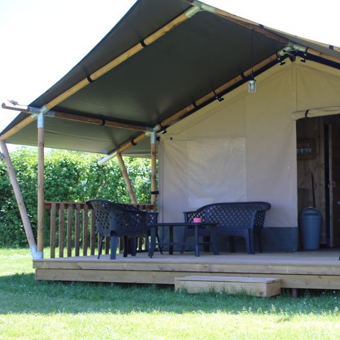 Safaritent 4 personen - incl. sanitair