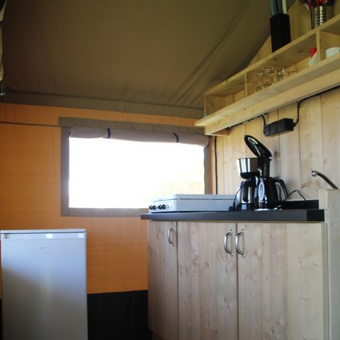 Safaritent 4 personen - incl. sanitair