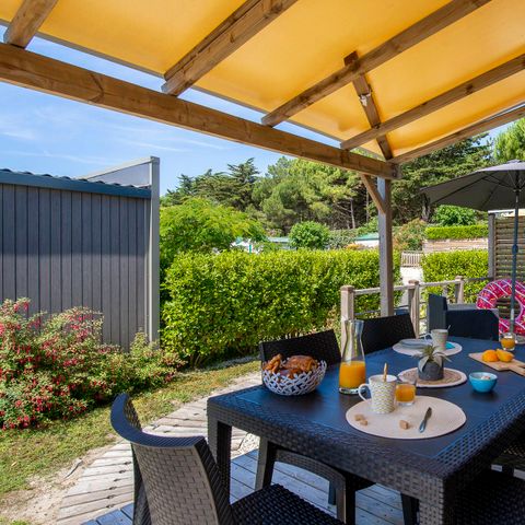 Stacaravan 6 personen - EXCLUSIEF 3 slaapkamers met master suite