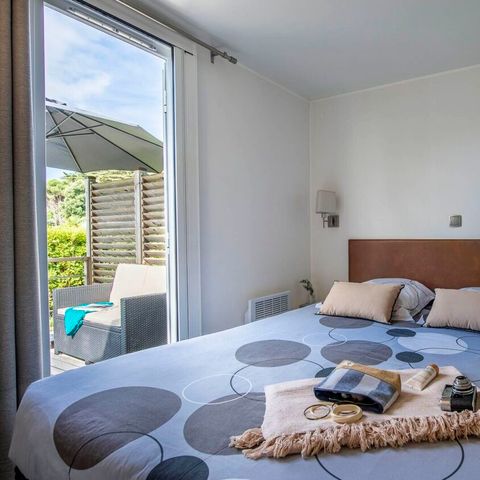 Stacaravan 4 personen - EXCLUSIEF 2 slaapkamers met master suite