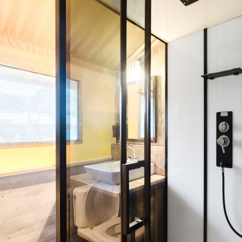 Safaritent 6 personen - incl. sanitair