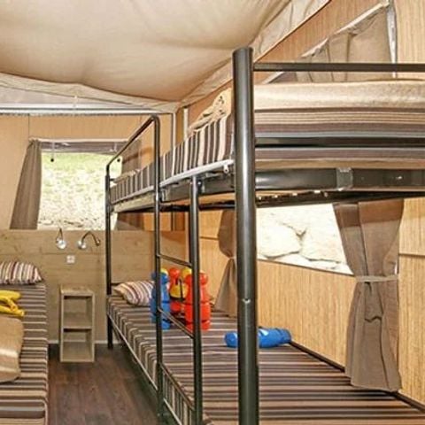 Safaritent 5 personen - Super Lodge Tent | 2 Slaapkamers | 4/5 Pers. | 1 Badkamer