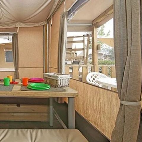 Safaritent 5 personen - Super Lodge Tent | 2 Slaapkamers | 4/5 Pers. | 1 Badkamer