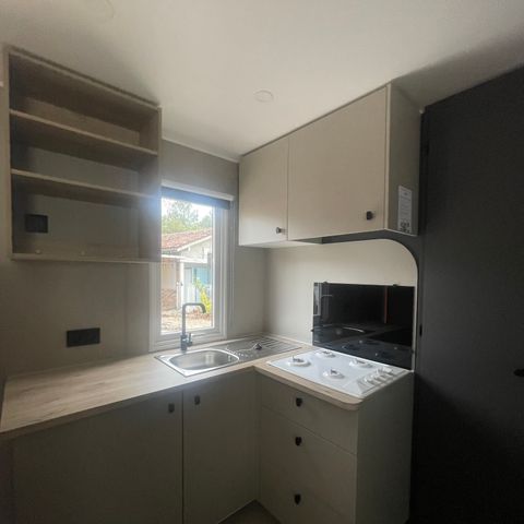 Stacaravan 6 personen - Stacaravan Confort Calvi 3 slaapkamers.